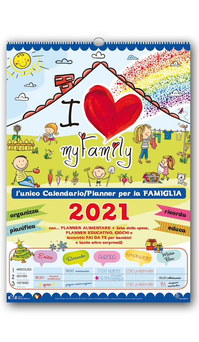 Calendario Agenda Myfamily