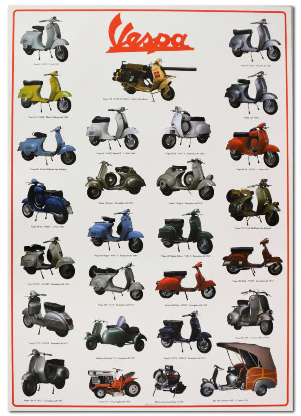 poster moto vespa classic