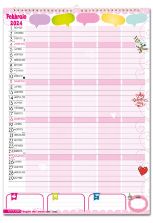 calendario myfamily febbraio 2024